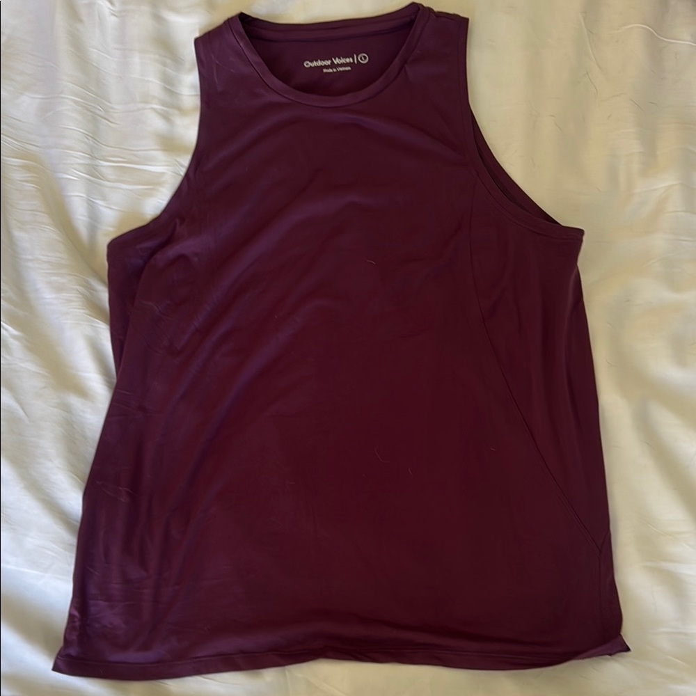 Outdoor Voices Plum Tank Top